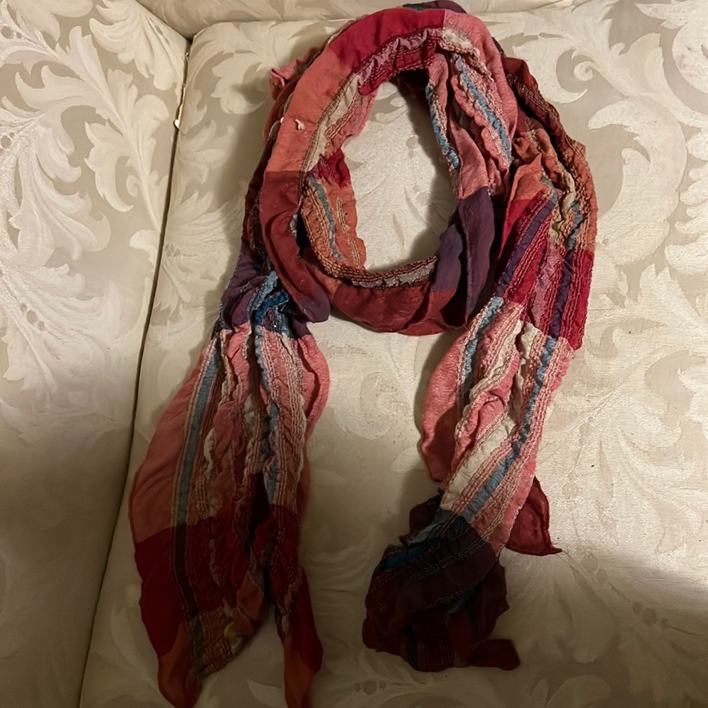 Colorful pink scarf
